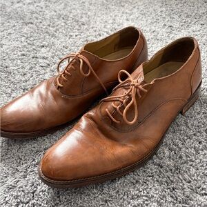 Cole Haan Tan Leather Oxfords